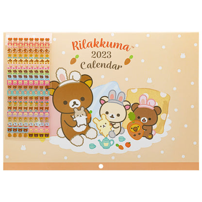 San-X Rilakkuma 2023 Calendar Wall Hanging A4 CD37001- Japan Figure Store - #1 Bring To You The Best Japanese Goods
