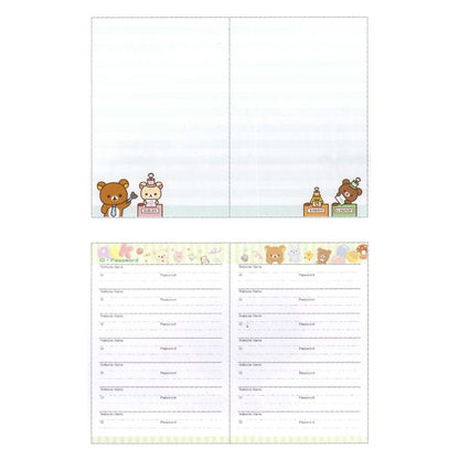 San-X Rilakkuma 2024 Monthly Notebook with Wide Pocket and Thread Binding- Japan Figure Store - #1 Bring To You The Best Japanese Goods