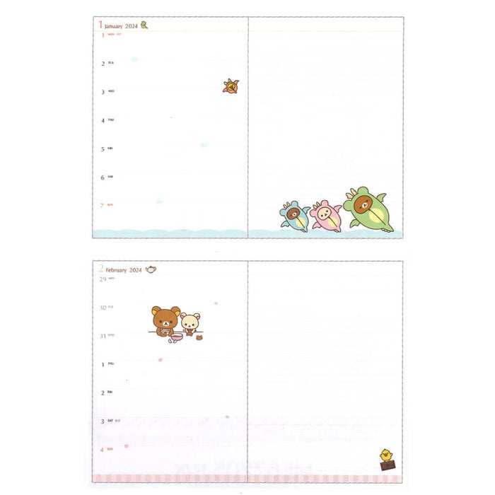 San-X Rilakkuma Notebook B6 Me67203- Japan Figure Store - #1 Bring To You The Best Japanese Goods
