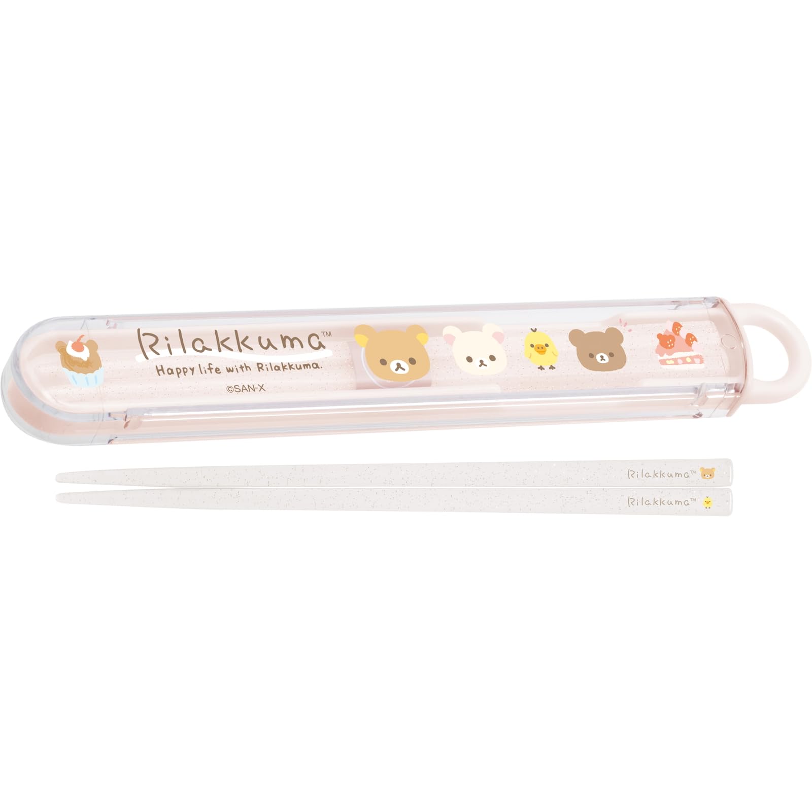 San-X Rilakkuma Chopsticks with Storage Box - Compact and Durable- Japan Figure Store - #1 Bring To You The Best Japanese Goods