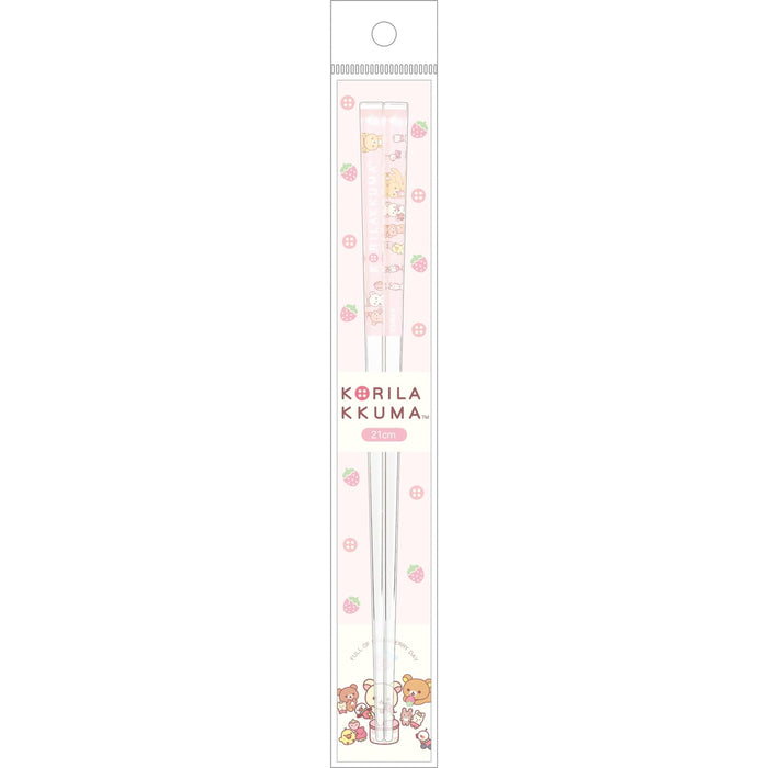 San-X Rilakkuma Clear Chopsticks Ka24801 Size 21cm - Durable 2024-02 Version- Japan Figure Store - #1 Bring To You The Best Japanese Goods