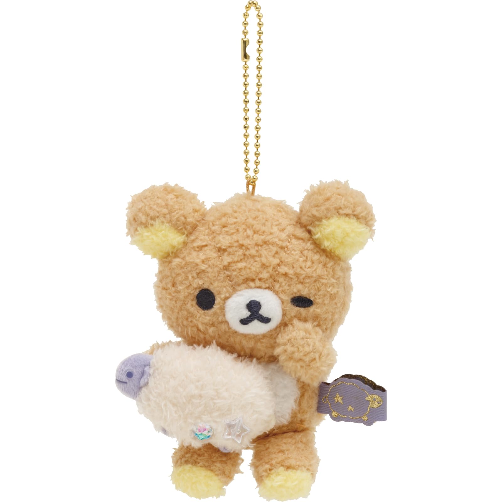 San-X Rilakkuma Hanging Stuffed Toy Lila MO14301 – Soft Plush Plaything- Japan Figure Store - #1 Bring To You The Best Japanese Goods