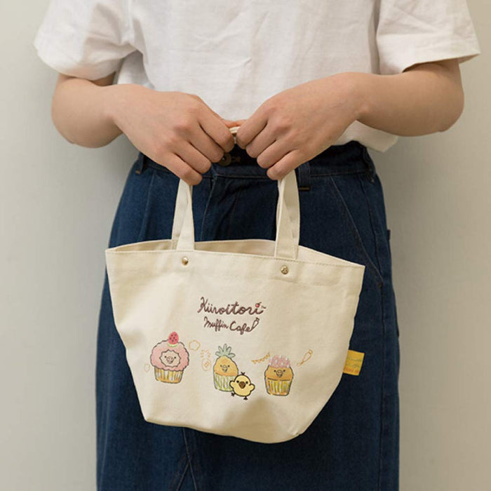 San-X Rilakkuma Mini Tote Bag Kiiroitori Muffin Cafe Design Cu67601- Japan Figure Store - #1 Bring To You The Best Japanese Goods