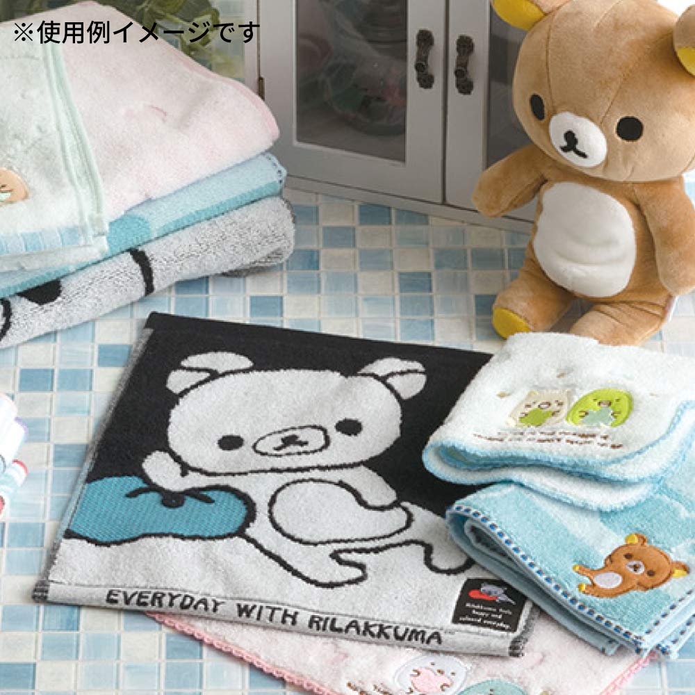 San-X Rilakkuma Blue Mini Towel Compact Size Product Code CM16901- Japan Figure Store - #1 Bring To You The Best Japanese Goods