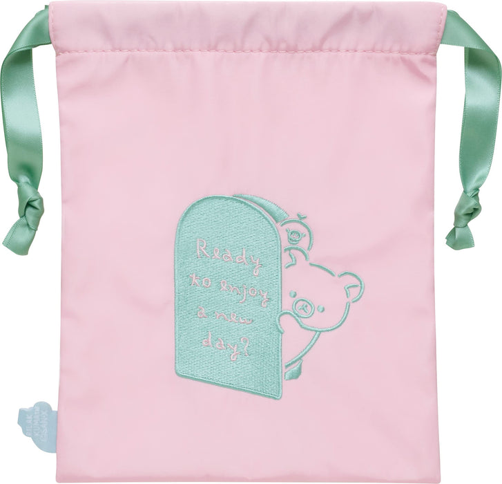 San-X Rilakkuma Message Series Drawstring Bag Perfect for Everyday Use- Japan Figure Store - #1 Bring To You The Best Japanese Goods