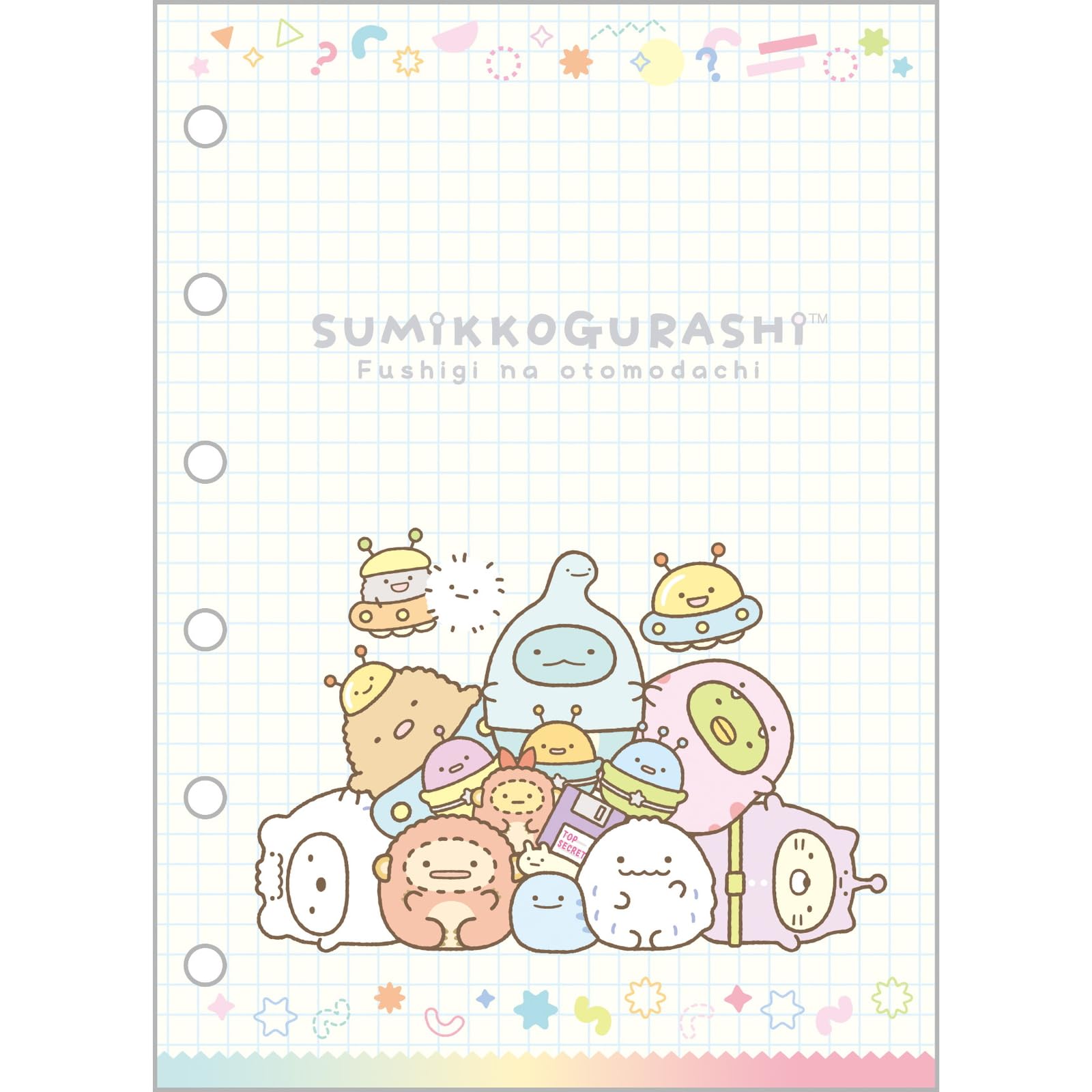 San-X Sumikko Gurashi Funifuni Seal Binder Se58101 Japan 155X125X20Mm- Japan Figure Store - #1 Bring To You The Best Japanese Goods