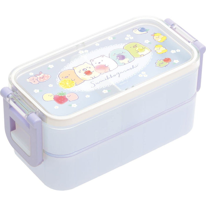 San-X Sumikko Gurashi Ka13002 2-Tier Lunch Box With 2-Point Lock Chopsticks- Japan Figure Store - #1 Bring To You The Best Japanese Goods