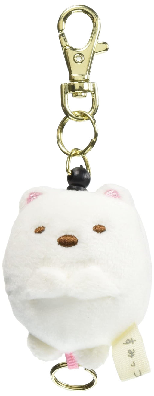SAN-X Sumikko Gurashi Plush Reel Keychain Shirokuma- Japan Figure Store - #1 Bring To You The Best Japanese Goods