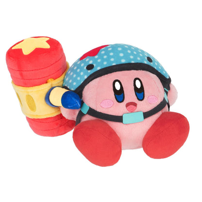 Sanei Boeki Kirby Plush Toy Hammer Ruby W18xD14xH11cm- Japan Figure Store - #1 Bring To You The Best Japanese Goods