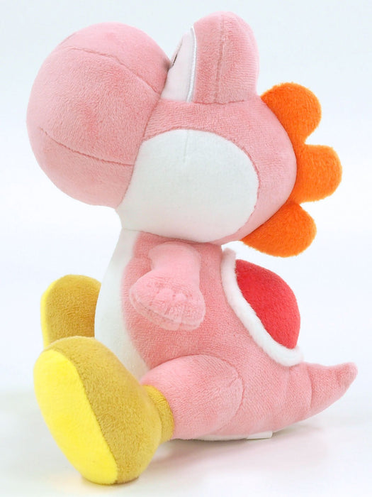 SAN-EI Super Mario All Star Collection Plush Doll Pink Yoshi S- Japan Figure Store - #1 Bring To You The Best Japanese Goods