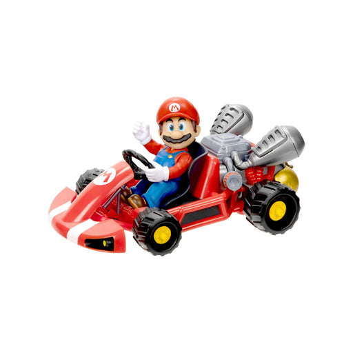 Sanei Boeki Super Mario Bros Movie Pullback Cart Mario Japan W8.5Xd12.5Xh6.2Cm Tsm-16- Japan Figure Store - #1 Bring To You The Best Japanese Goods