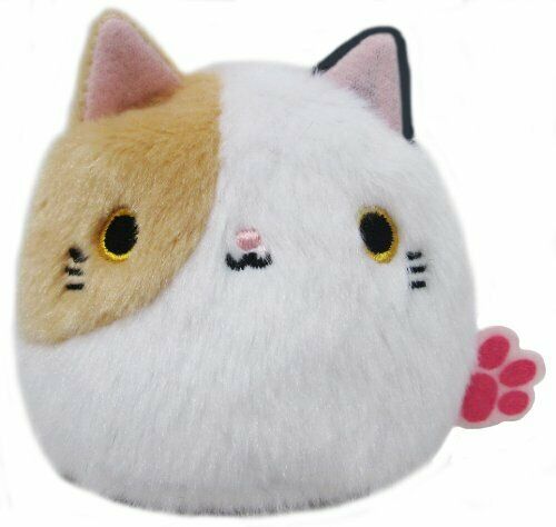 Sanei Boueki Neko Dango Cat Dumpling Calico Cat Plush Toy Height 6cm- Japan Figure Store - #1 Bring To You The Best Japanese Goods