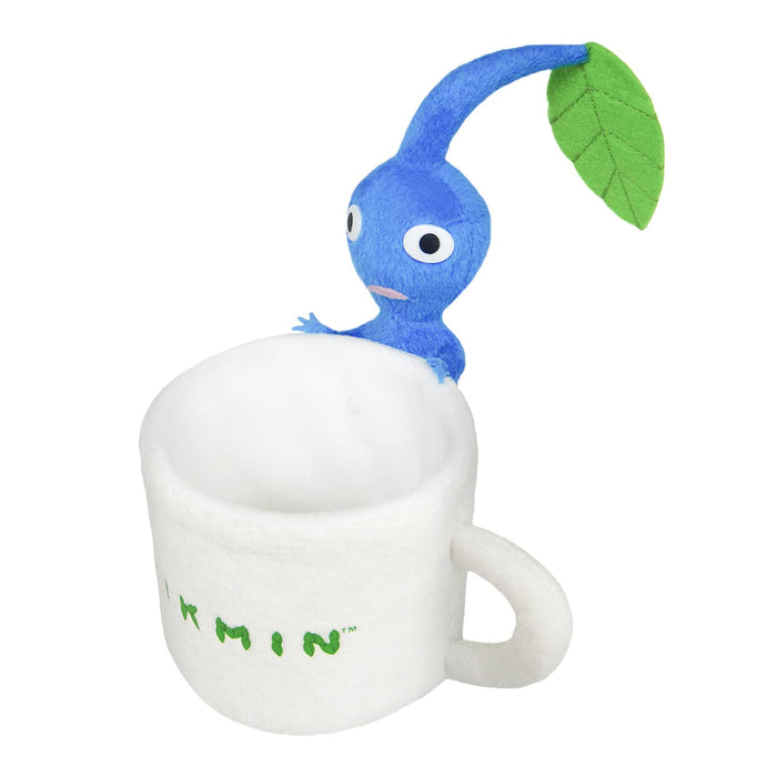 Sanei Trading Pikmin Plush Toys Series Blue Pikmin Accessory Case (Mug) Plush Toy Height 15Cm Pkz02- Japan Figure Store - #1 Bring To You The Best Japanese Goods