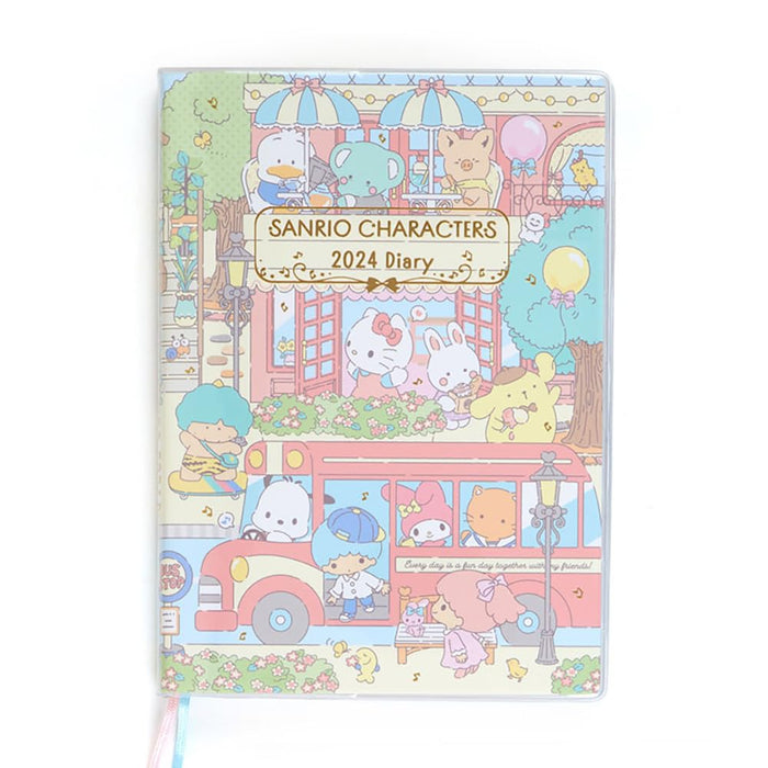 Sanrio 2024 704318 B6 Diary Horizontal Ruled Japan Characters- Japan Figure Store - #1 Bring To You The Best Japanese Goods