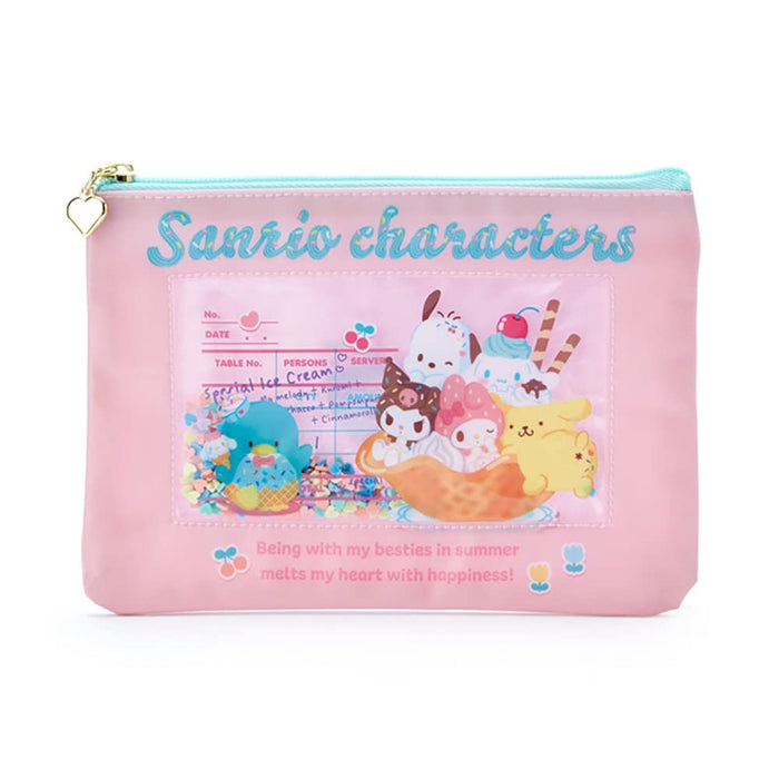 Sanrio 227412 Sanrio Characters Pouch Ice Cream Parlor Kawaii Sanrio Pouch- Japan Figure Store - #1 Bring To You The Best Japanese Goods