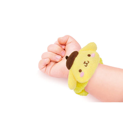 KAWADA Sanrio Baby Fluffy Wrist Rattle Pompompurin- Japan Figure Store - #1 Bring To You The Best Japanese Goods