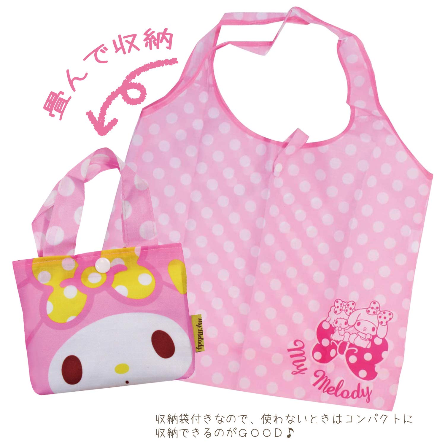 Eco Bag My Melody Heart- Japan Figure Store - #1 Bring To You The Best Japanese Goods