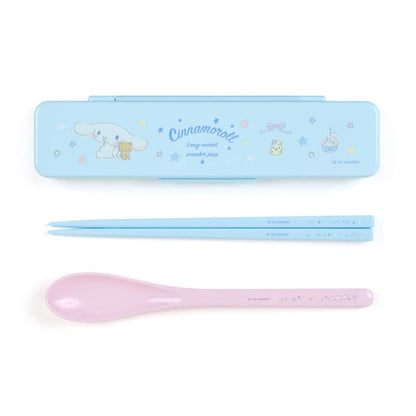 SANRIO Chopsticks And Spoon Set Cinnamoroll- Japan Figure Store - #1 Bring To You The Best Japanese Goods