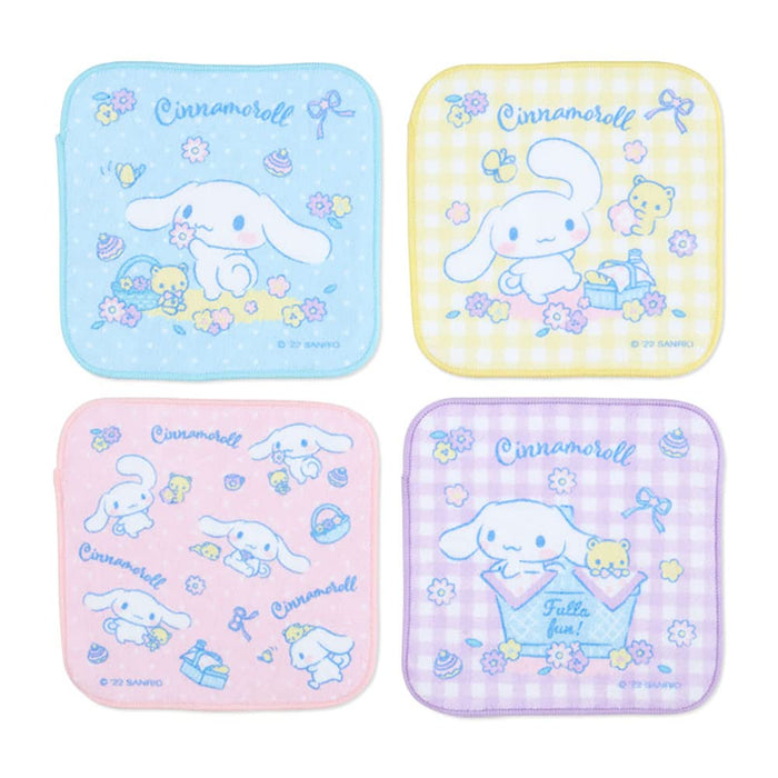 SANRIO Petite Towel Set 4Pcs Cinnamoroll- Japan Figure Store - #1 Bring To You The Best Japanese Goods