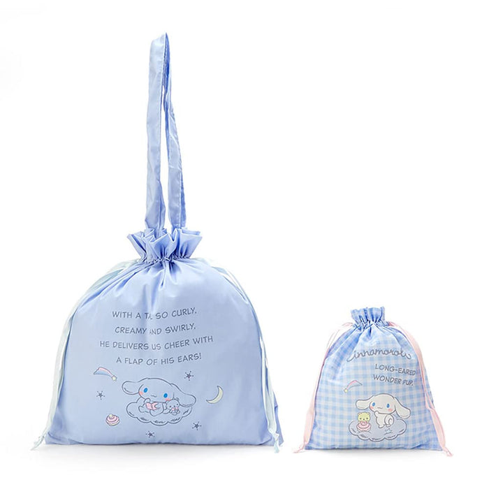 SANRIO Tote Bag & Drawstring Bag Set Cinnamoroll- Japan Figure Store - #1 Bring To You The Best Japanese Goods