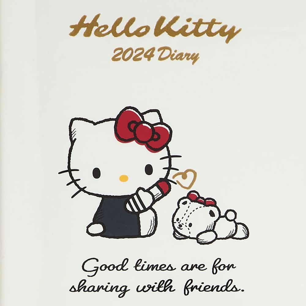 Sanrio Hello Kitty B6 Japan Diary 2024 703818 Block Type- Japan Figure Store - #1 Bring To You The Best Japanese Goods