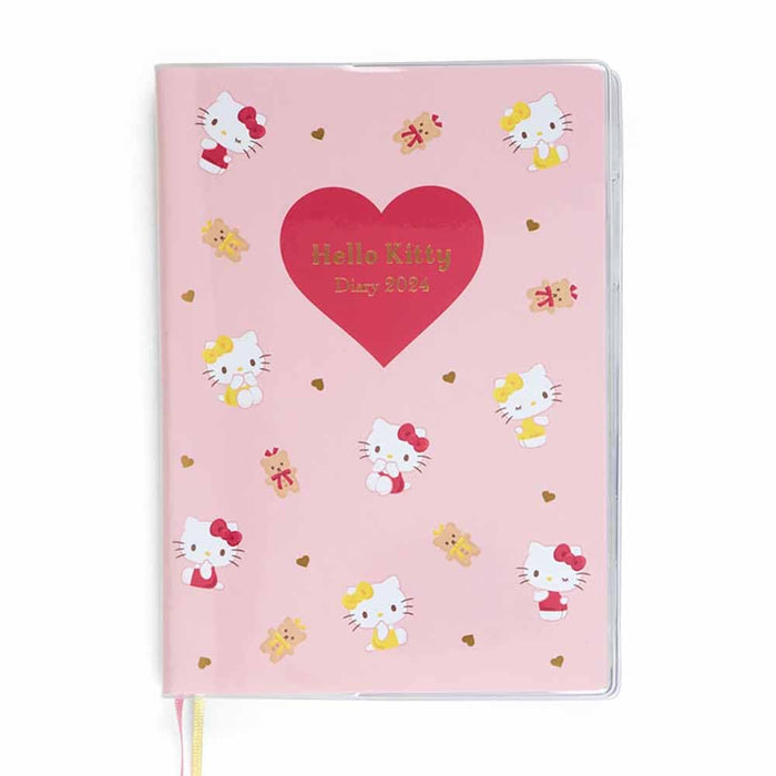 Sanrio Hello Kitty B6 Horizontal Ruled Diary 2024 Japan 703273- Japan Figure Store - #1 Bring To You The Best Japanese Goods