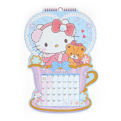 Sanrio Hello Kitty Die Cut Calendar 2024 - Japan 702366- Japan Figure Store - #1 Bring To You The Best Japanese Goods