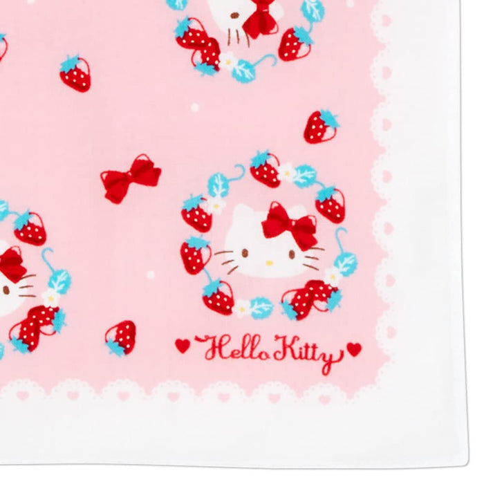 Sanrio Hello Kitty Strawberry Handkerchief 381306- Japan Figure Store - #1 Bring To You The Best Japanese Goods