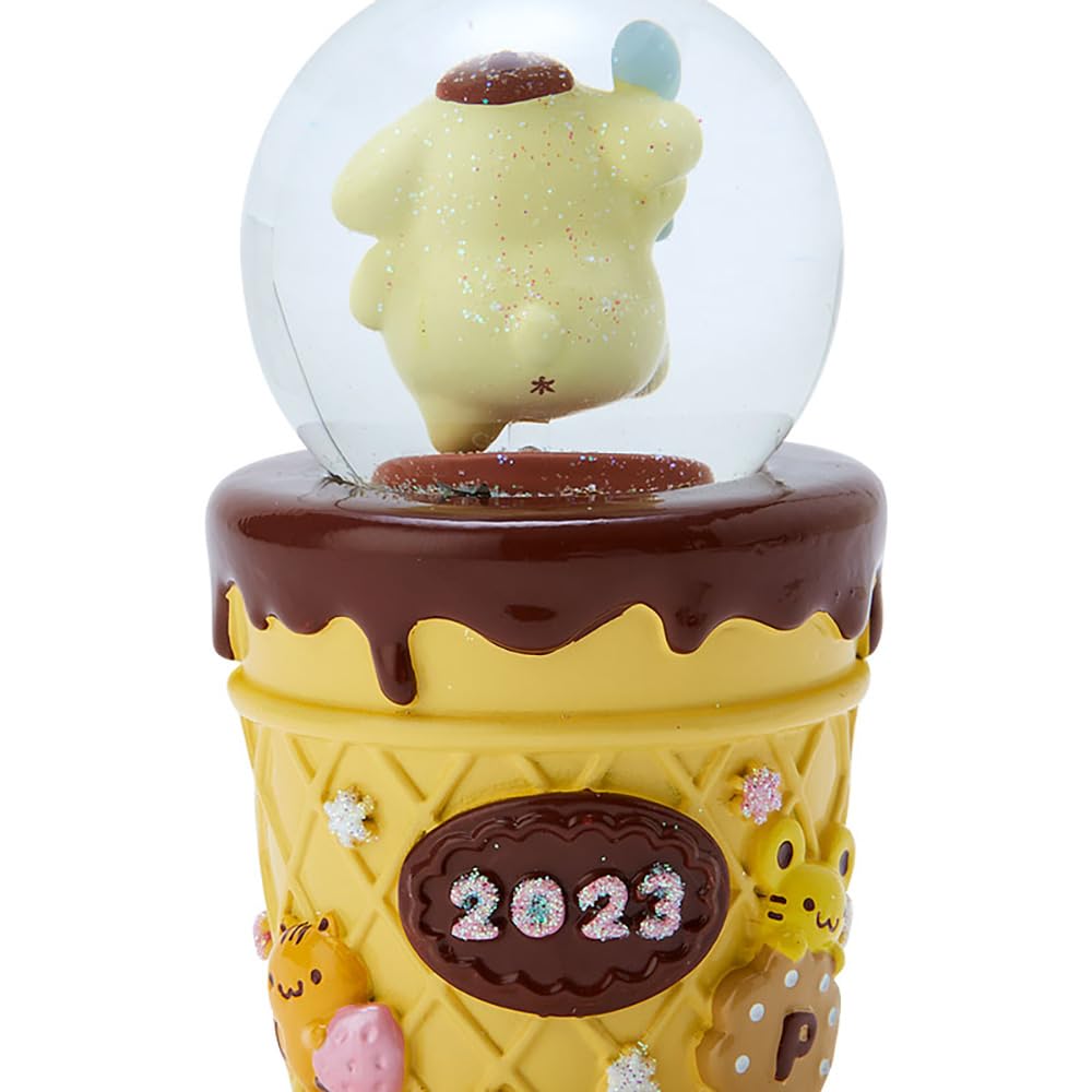 Sanrio Pompompurin Snow Globe 5.2x5.2x9cm 133582- Japan Figure Store - #1 Bring To You The Best Japanese Goods