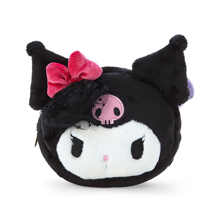 Sanrio Kuromi & Baku Face Shape Boa Pouch Japan 133884- Japan Figure Store - #1 Bring To You The Best Japanese Goods