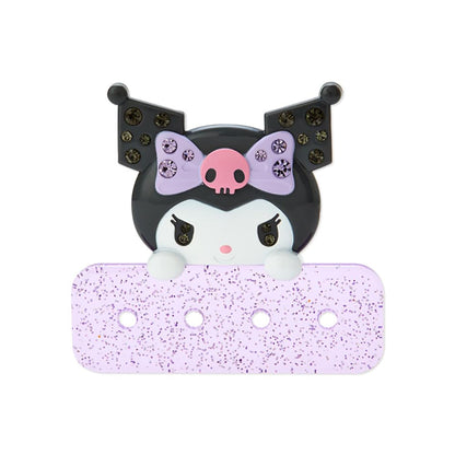 Sanrio Kuromi Badge W/ Custom Clip Japan 266035- Japan Figure Store - #1 Bring To You The Best Japanese Goods