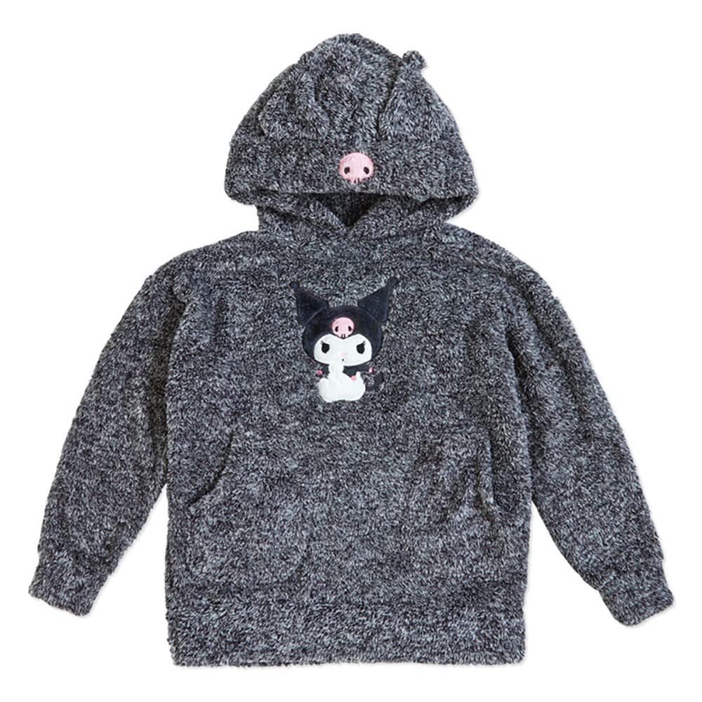 SANRIO Fluffy Hoodie Kuromi- Japan Figure Store - #1 Bring To You The Best Japanese Goods