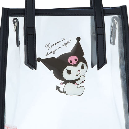 Sanrio Kuromi Clear Handbag With Shoulder Strap - Japan 763683- Japan Figure Store - #1 Bring To You The Best Japanese Goods
