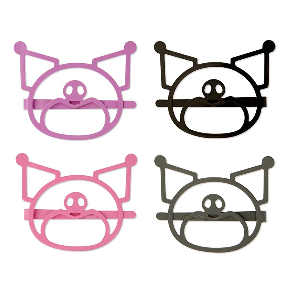 SANRIO Colorful Hairpin Set Of 4 Kuromi Face- Japan Figure Store - #1 Bring To You The Best Japanese Goods