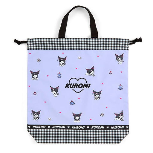 Sanrio Kuromi Japan Drawstring Bag With Handle 256005- Japan Figure Store - #1 Bring To You The Best Japanese Goods