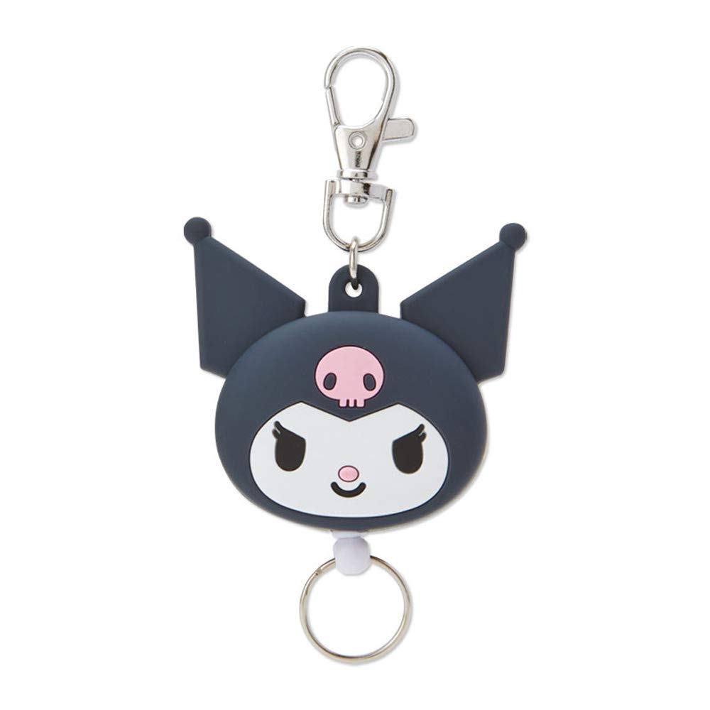 SANRIO Face Shaped Reel Keychain Kuromi- Japan Figure Store - #1 Bring To You The Best Japanese Goods