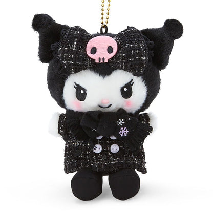 Sanrio Kuromi Mascot Holder Winter Dress 474452- Japan Figure Store - #1 Bring To You The Best Japanese Goods
