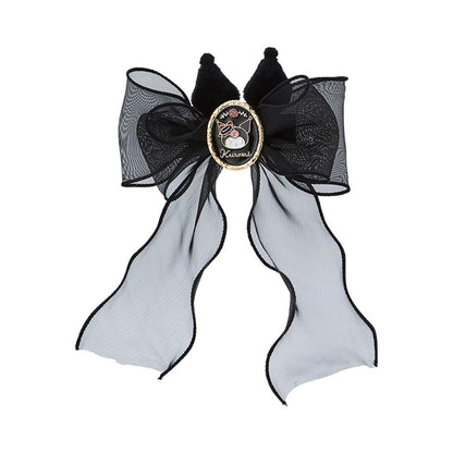 Sanrio Japan Kuromi Delusion Lady Ribbon Hair Clip 070645- Japan Figure Store - #1 Bring To You The Best Japanese Goods