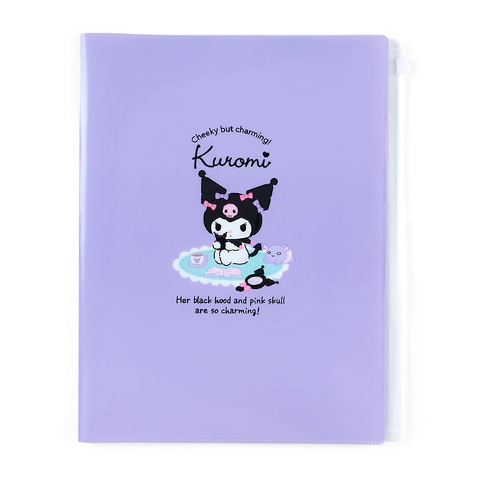 Sanrio Kuromi 6 Pocket Clear File 549789 - Japan- Japan Figure Store - #1 Bring To You The Best Japanese Goods