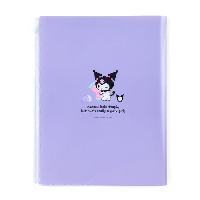 Sanrio Kuromi 6 Pocket Clear File 549789 - Japan- Japan Figure Store - #1 Bring To You The Best Japanese Goods