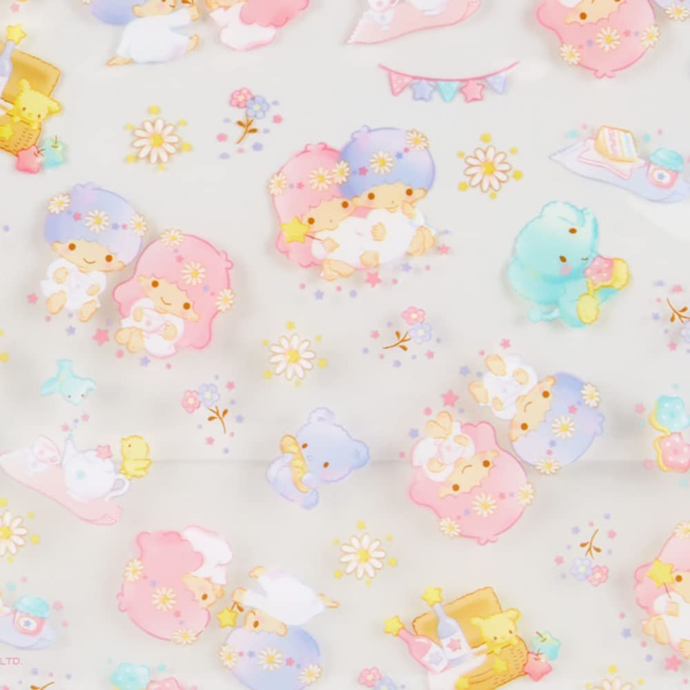 SANRIO Clear Zipper Bag Set 5 Sheets Little Twin Stars- Japan Figure Store - #1 Bring To You The Best Japanese Goods