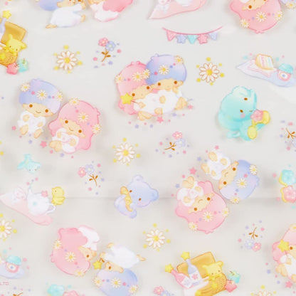 SANRIO Clear Zipper Bag Set 5 Sheets Little Twin Stars- Japan Figure Store - #1 Bring To You The Best Japanese Goods