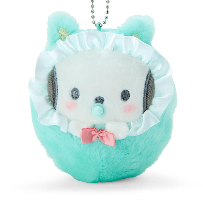 Sanrio Pochacco Mascot Holder 10x7.3x4cm Swaddle Baby 978787- Japan Figure Store - #1 Bring To You The Best Japanese Goods