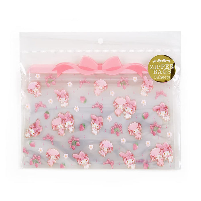 SANRIO Clear Bag With Zipper My Melody- Japan Figure Store - #1 Bring To You The Best Japanese Goods
