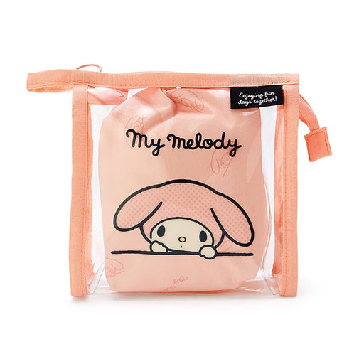 Sanrio 339598 My Melody Clear Pouch With Purse Simple Design - My Melody Clear Pouch- Japan Figure Store - #1 Bring To You The Best Japanese Goods