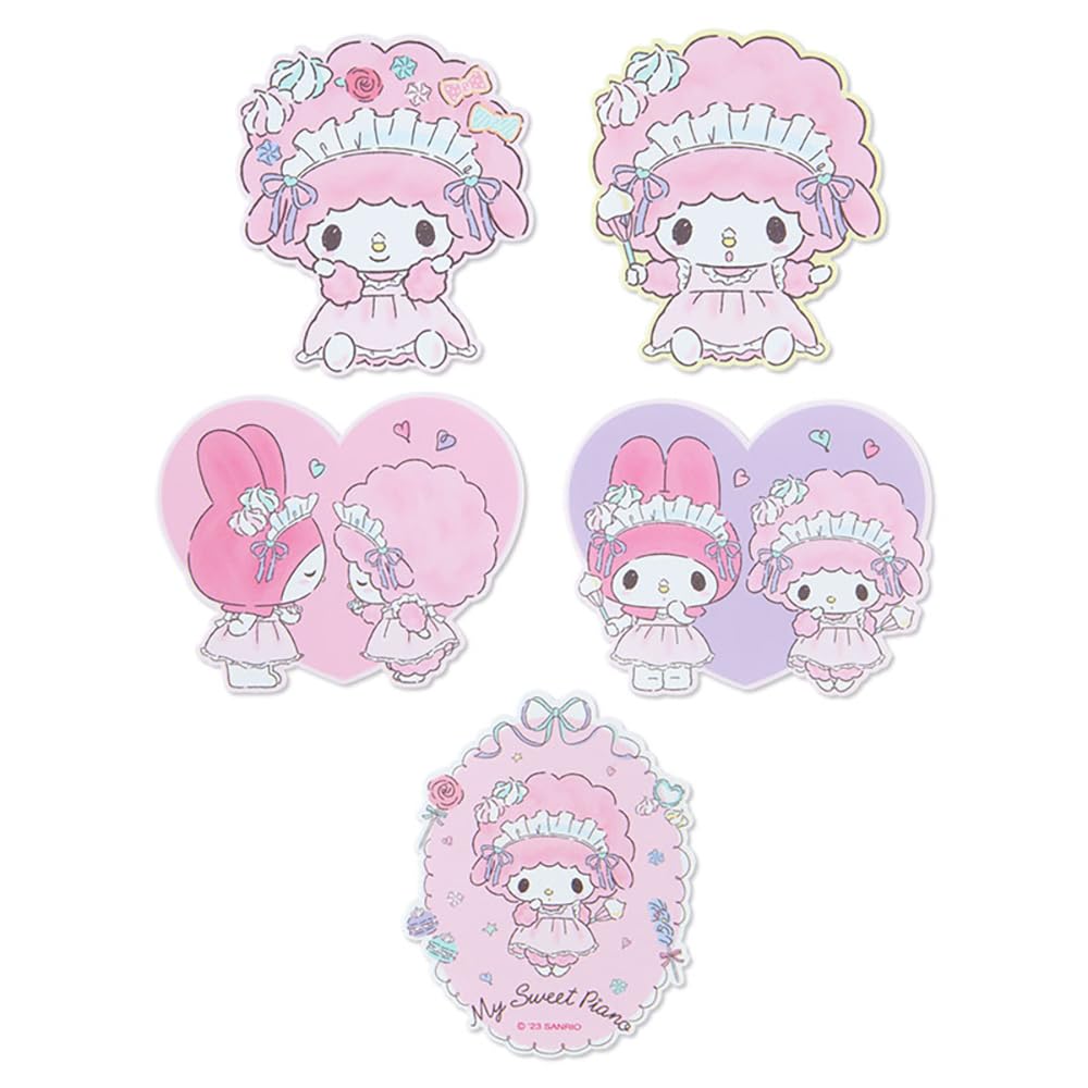 Sanrio My Sweet Piano Sticker Set Meringue Party Japan 399825- Japan Figure Store - #1 Bring To You The Best Japanese Goods
