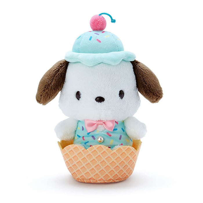 Sanrio Plush Toy Pochacco / Ice Cream Parlor Japanese Cute Plush Dolls Kids Plush Toys- Japan Figure Store - #1 Bring To You The Best Japanese Goods
