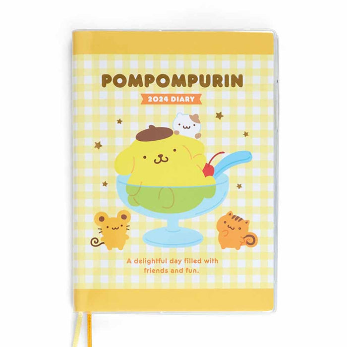 Sanrio Pompompurin B6 Diary Block Type 2024 Japan 704059- Japan Figure Store - #1 Bring To You The Best Japanese Goods