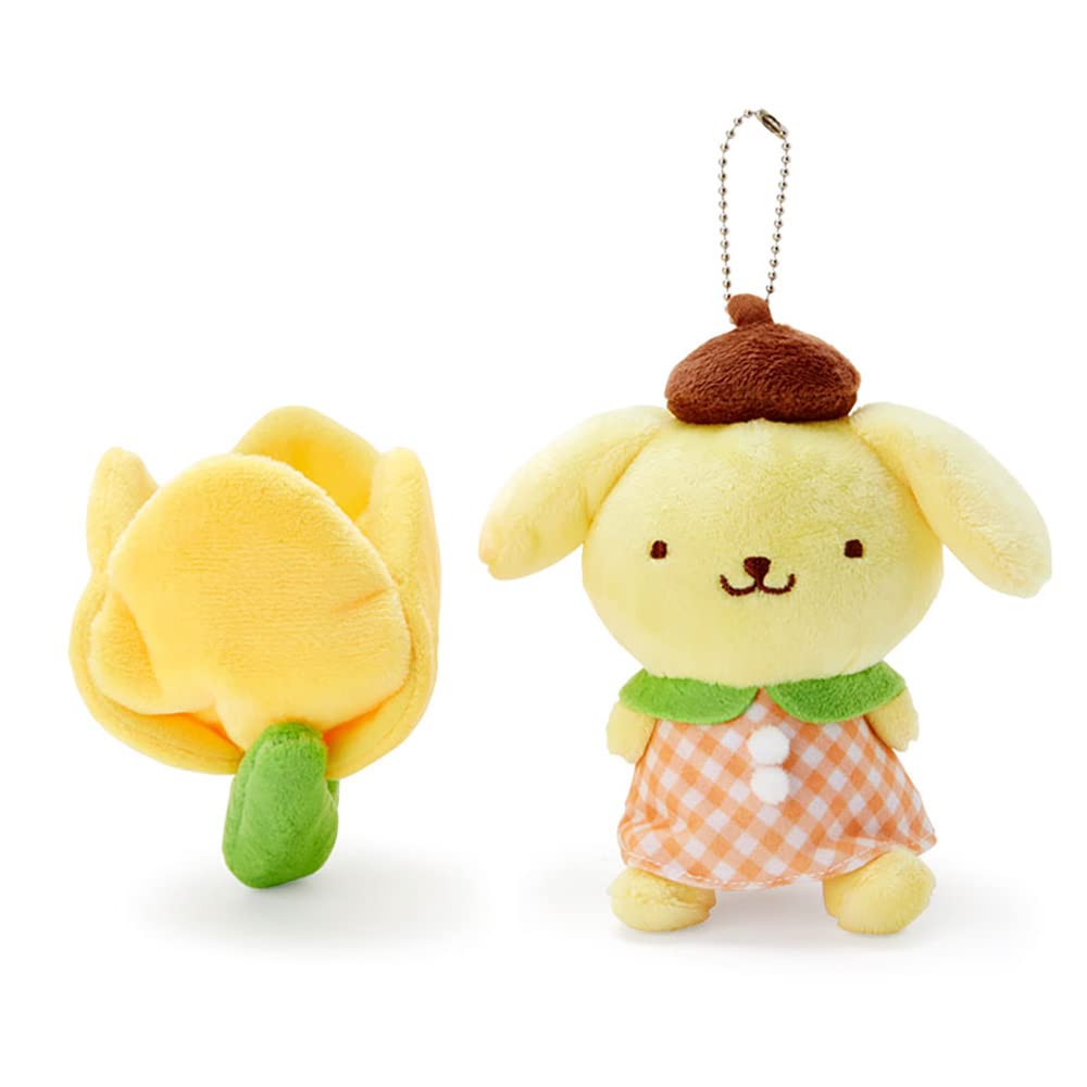 MARUSHIN Sanrio Plush Keychain Mascot Pom Pom Purin Tulip- Japan Figure Store - #1 Bring To You The Best Japanese Goods