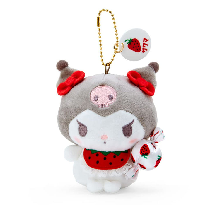 Sanrio Sakuma Strawberry Milk Kuromi Mascot Holder 667676 - Japan- Japan Figure Store - #1 Bring To You The Best Japanese Goods